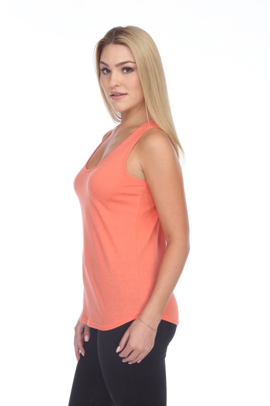 2007 Juniors Scoop Neck Curve Hem Tank