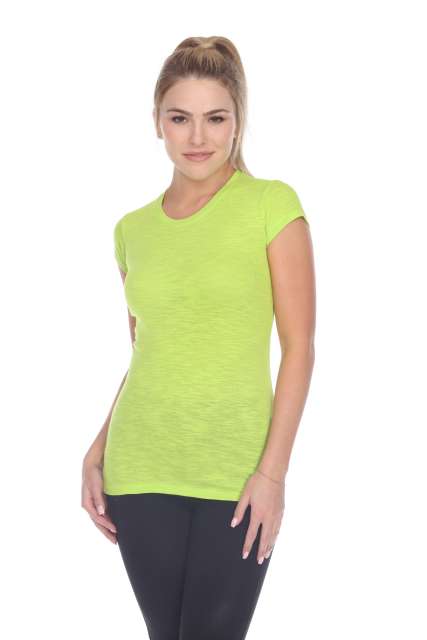 6050 Juniors Cap Sleeve Cotton Slub Tee
