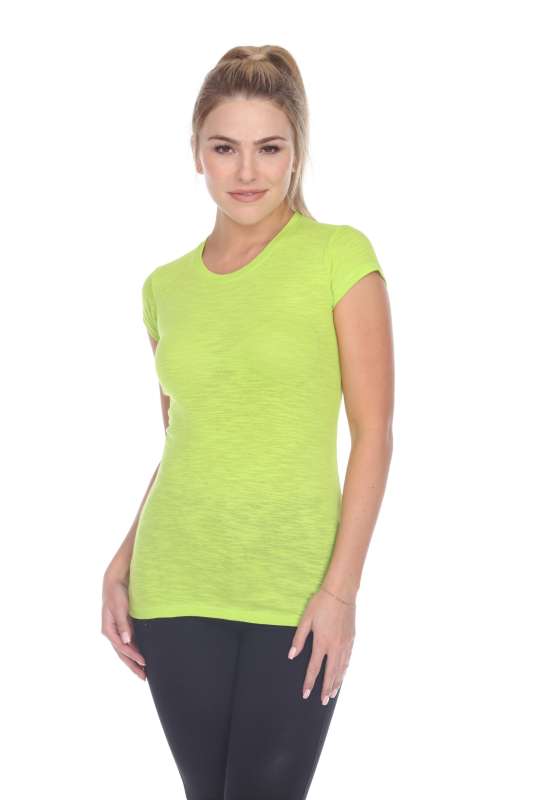 6050 Juniors Cap Sleeve Cotton Slub Tee