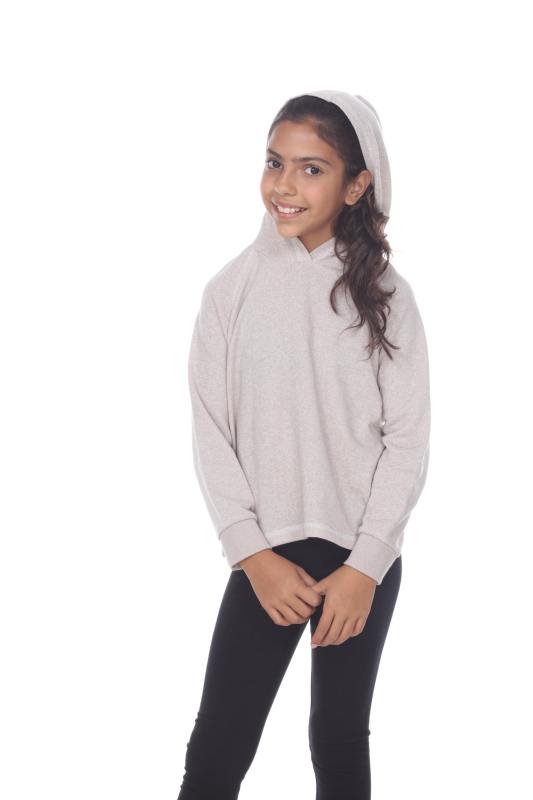 8906G Girls French Terry Pullover Hoodie