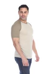 3601 Men's Short Sleeve CVC Blended Crew Neck Raglan