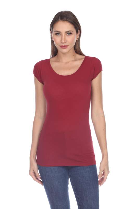 5001 Junior's Cap Sleeve Scoop Neck Tee