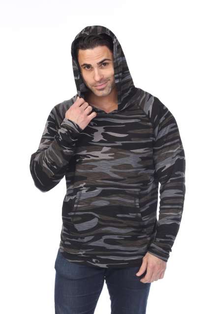 3606C Adult Unisex Camo Print Pullover Hoodie