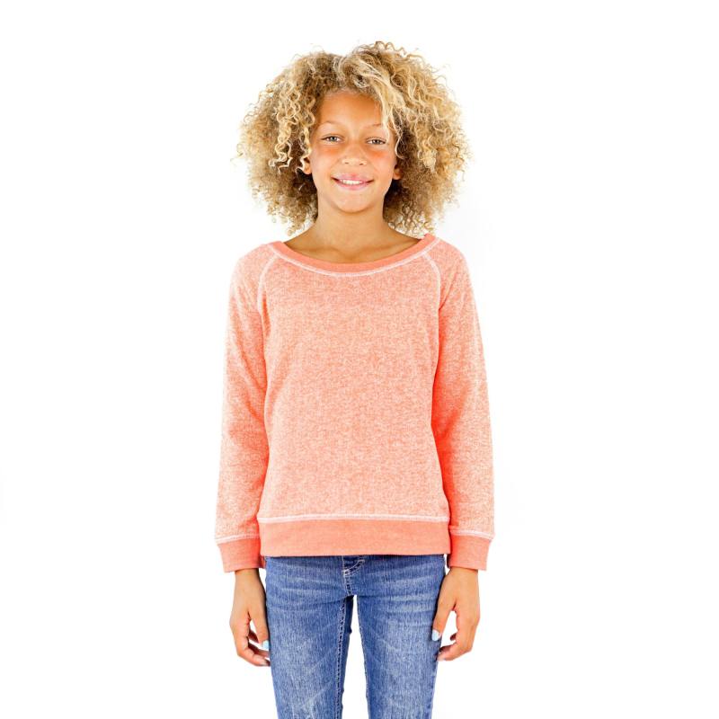 8904G Girls French Terry Long Sleeve Pullover