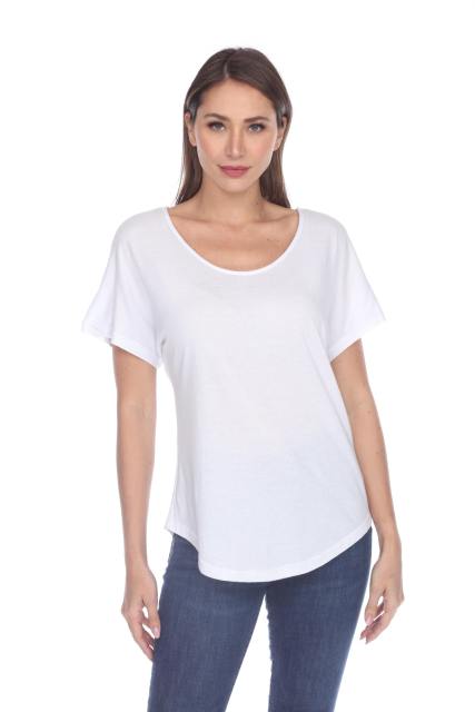 3905 Junior's Bamboo Blend Curve Hem Dolman