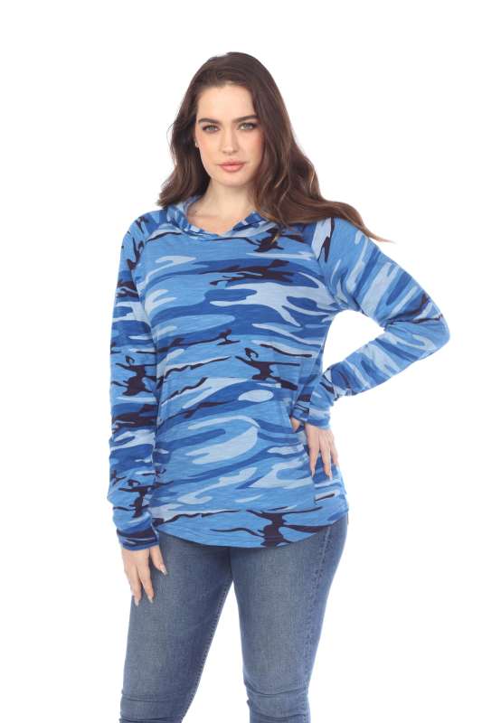 3606C Adult Unisex Camo Print Pullover Hoodie