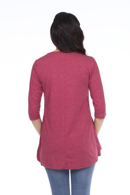 7308 Ladies Hi Lo Flowy Tunic