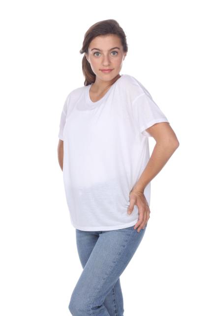 3306 Junior's Drop Shoulder Tee