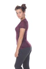 3503 Junior's Burnout V Neck Tee