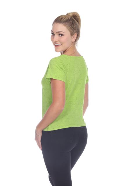 1202 Junior's Cotton Nub Short Sleeve Crop Box Tee