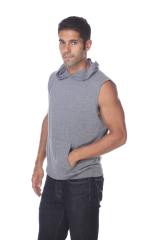 3758 Men's Tri Blend Sleeveless Hoodie