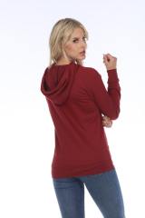 8902 Juniors French Terry Long Sleeve Zip Hoodie