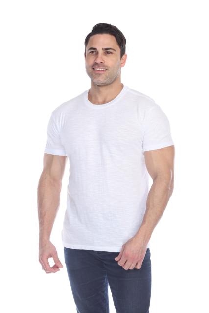 6550 Men's Short Sleeve Cotton Slub Tee