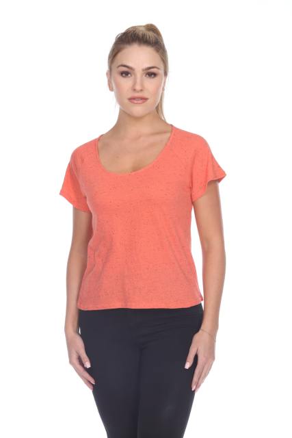 1202 Junior's Cotton Nub Short Sleeve Crop Box Tee