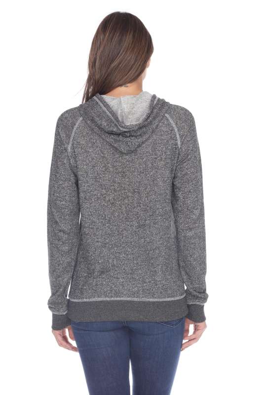 8902 Juniors French Terry Long Sleeve Zip Hoodie