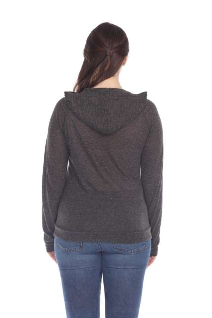 6153 Juniors Poly Linen Zip Hoodie