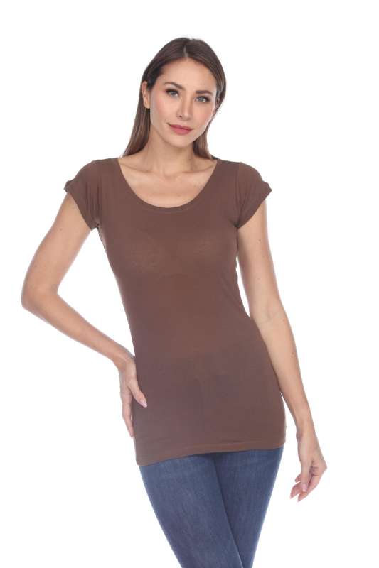 5001 Junior's Cap Sleeve Scoop Neck Tee