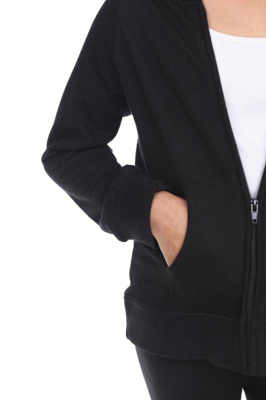 8902G Girls French Terry Llong Sleeve Zip Hoodie