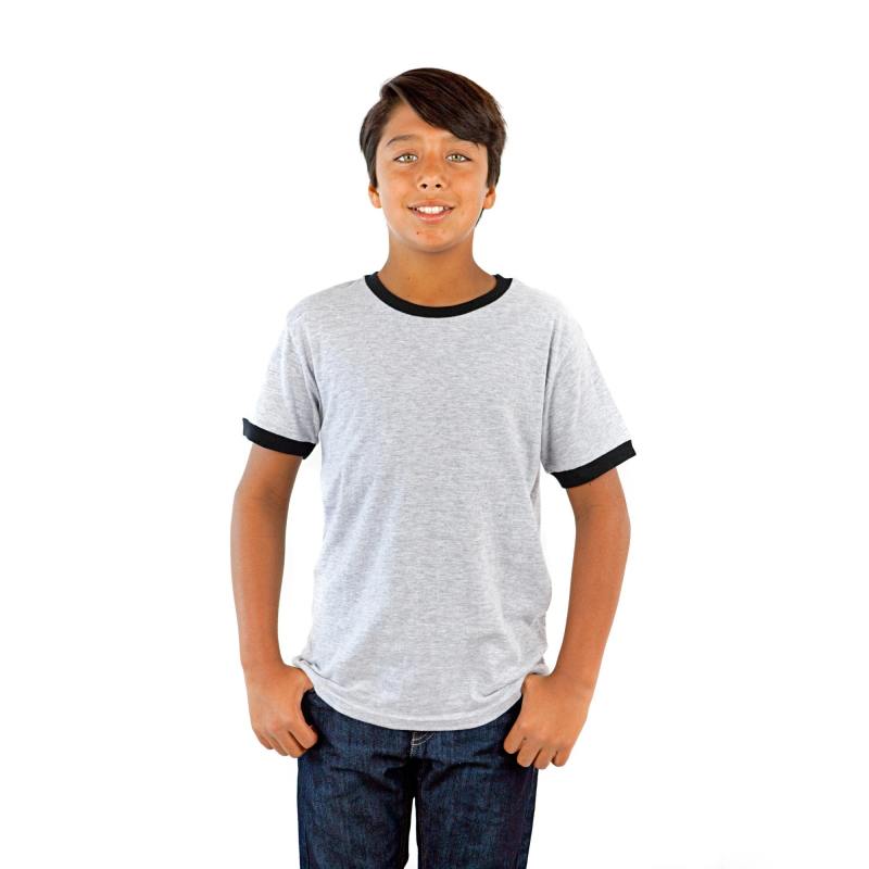 9602 Youth Short Sleeve Ringer Tee