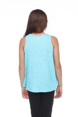9007 Girls Curve Hem Flowy Tank