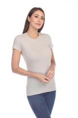 1000 Junior's Luxury Cap Sleeve Crew Neck Tee