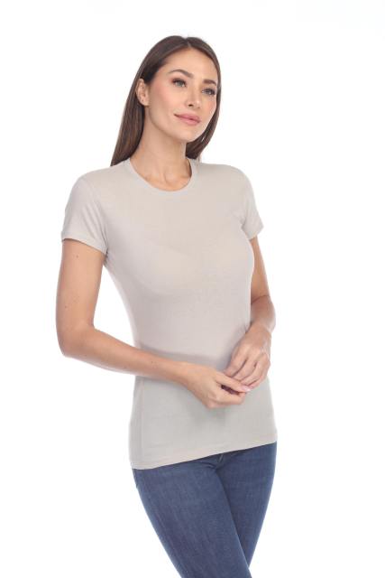 1000 Junior's Luxury Cap Sleeve Crew Neck Tee