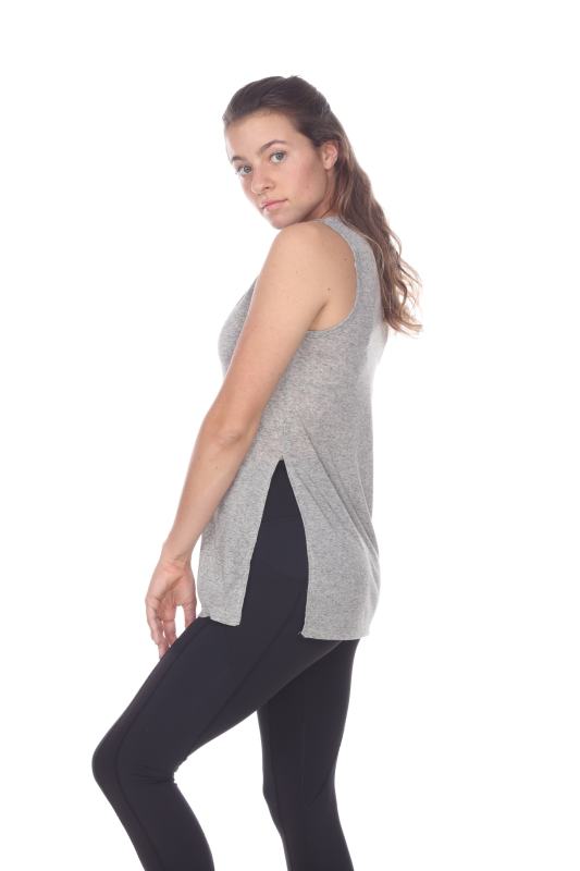 2011 Junior's Poly Linen Blend Vented Muscle Tank