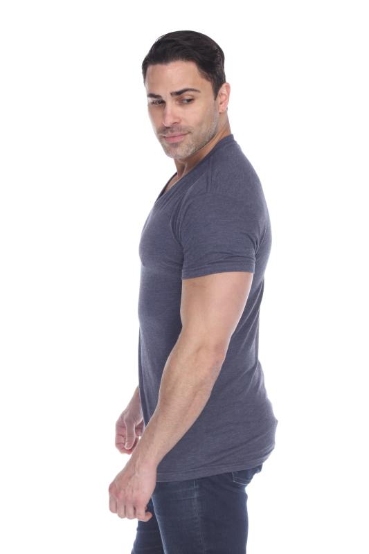 3751 Men's Tri Blend V-Neck Tee