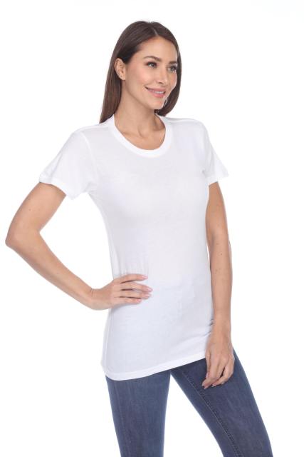 3900 Junior's Bamboo Blend Short Sleeve Crew Neck Tee