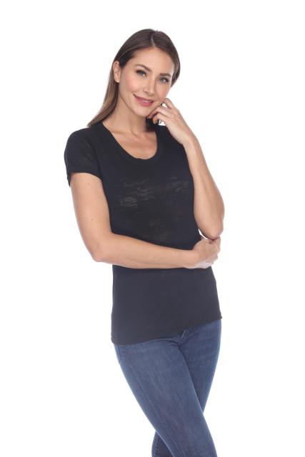 3500 Junior's Burnout Crew Neck Tee