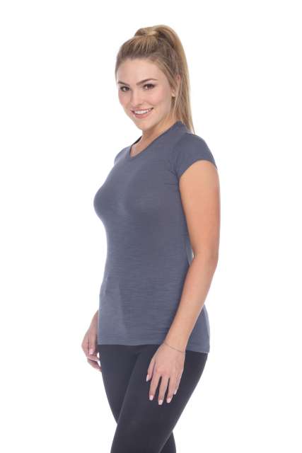 6050 Juniors Cap Sleeve Cotton Slub Tee