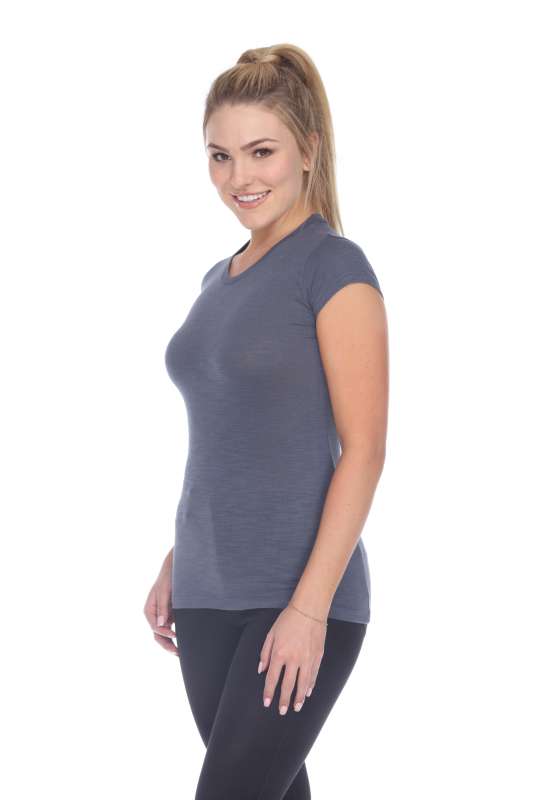6050 Juniors Cap Sleeve Cotton Slub Tee