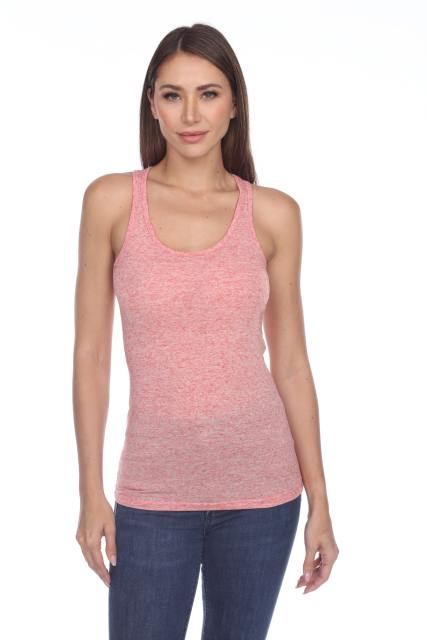 2004 Junior's Poly Linen Blend Racerback Tank