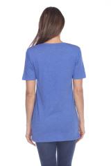 3207 Junior's Tri-blend Essential Hi-Lo Pocket Tee