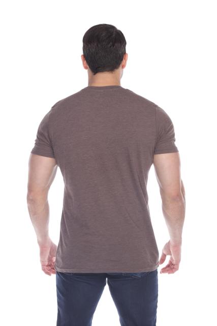 3600 Men's Short Sleeve CVC Blended Crew Neck Tee