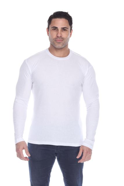6600 Men's Long Sleeve Waffle Thermal Crew Neck Tee