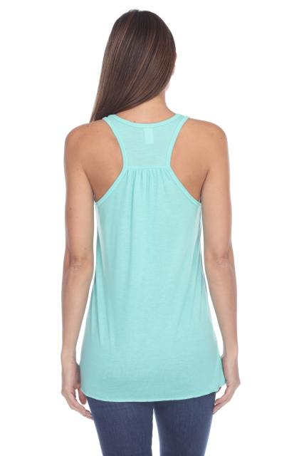 3301 Junior's Racerback Viscose Flowy Tank