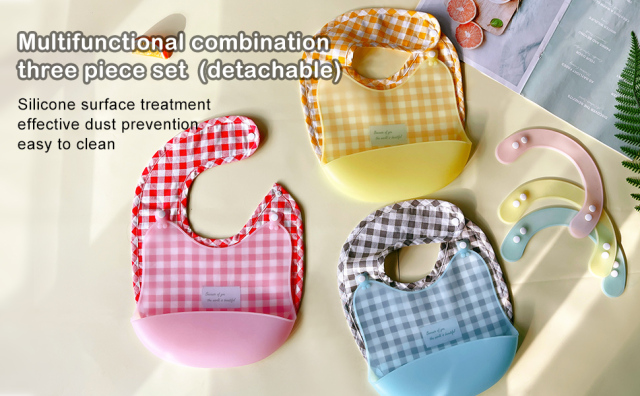 multi-purpose bib, cloth and silicone bib