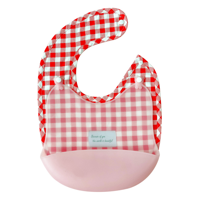 Fabric & silicone bibi