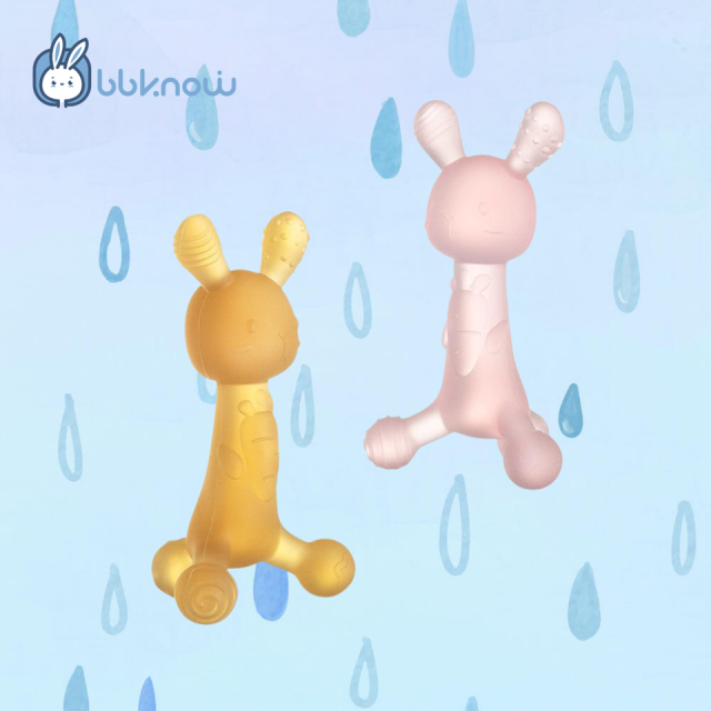 silica gel teether rabbit
