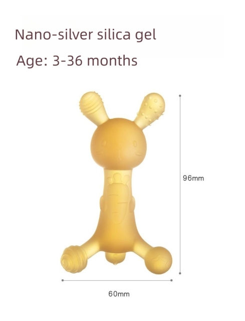 silica gel teether rabbit