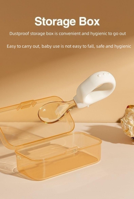 New ring handle for easy grip fork and spoon set for baby