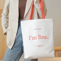 Canvas shopping bags