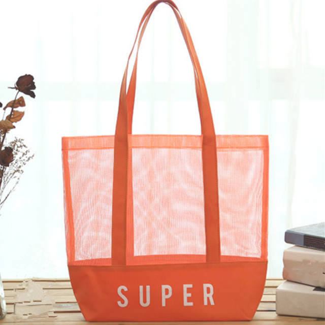 Mesh tote Beach Bags
