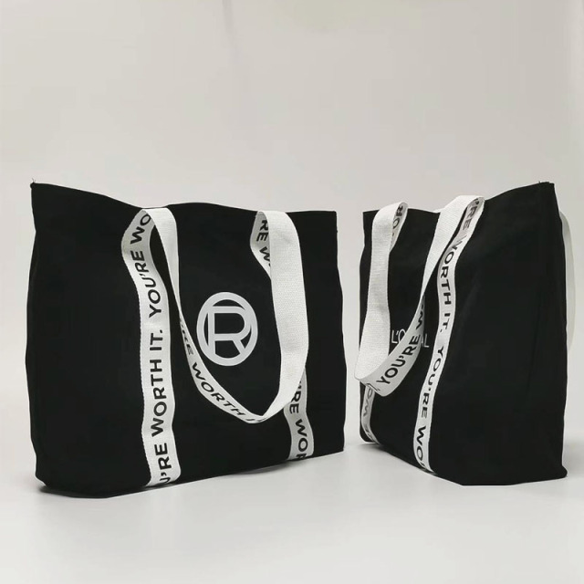 Customized canvas shopping bag
