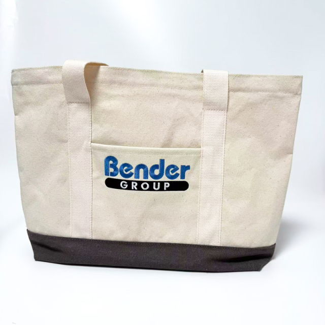 Cotton Canvas Tote Bags With LOGO Embroidered