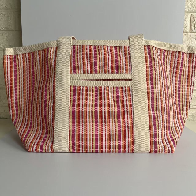 Fashionable Multicolor Shoulder Bag, Large Capacity Grass Woven Tote for Women's Daily Use