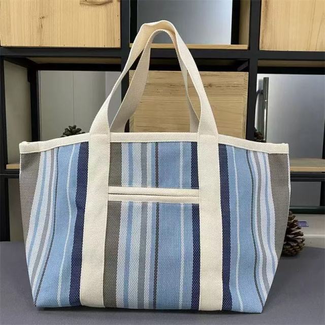 Fashionable Multicolor Shoulder Bag, Large Capacity Grass Woven Tote for Women's Daily Use