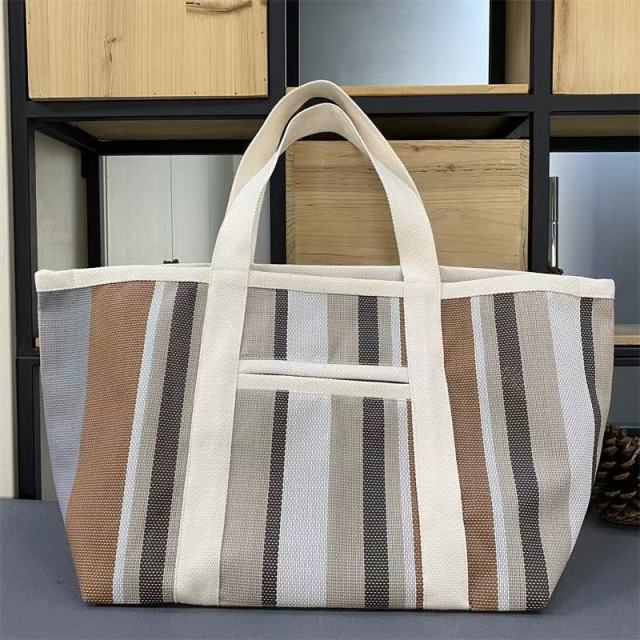 Fashionable Multicolor Shoulder Bag, Large Capacity Grass Woven Tote for Women's Daily Use