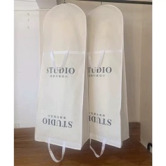 White non-woven dress bag